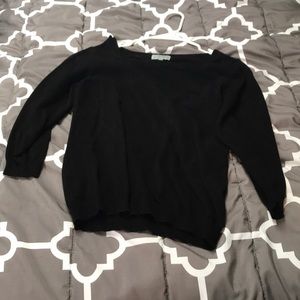 Joseph A. black 3/4 sleeve sweater